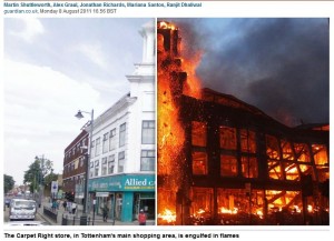 لندن در آتش بی عدالتی می سوزد